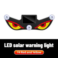 NXY NX03 Solar LED Devil Eye Decorative Light – Dynamic Emoji Triangle Car Ambient Lamp