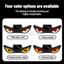 NXY NX03 Solar LED Devil Eye Decorative Light – Dynamic Emoji Triangle Car Ambient Lamp