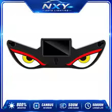 NXY NX03 Solar LED Devil Eye Decorative Light – Dynamic Emoji Triangle Car Ambient Lamp
