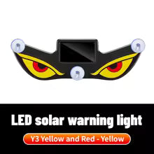 NXY NX03 Solar LED Devil Eye Decorative Light – Dynamic Emoji Triangle Car Ambient Lamp