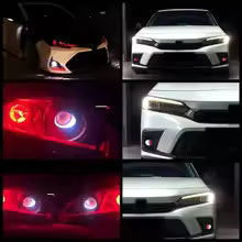 18 Modes Dynamic LED Devil Eye Car Headlight – Eagle Eye Light Assembly Kit
