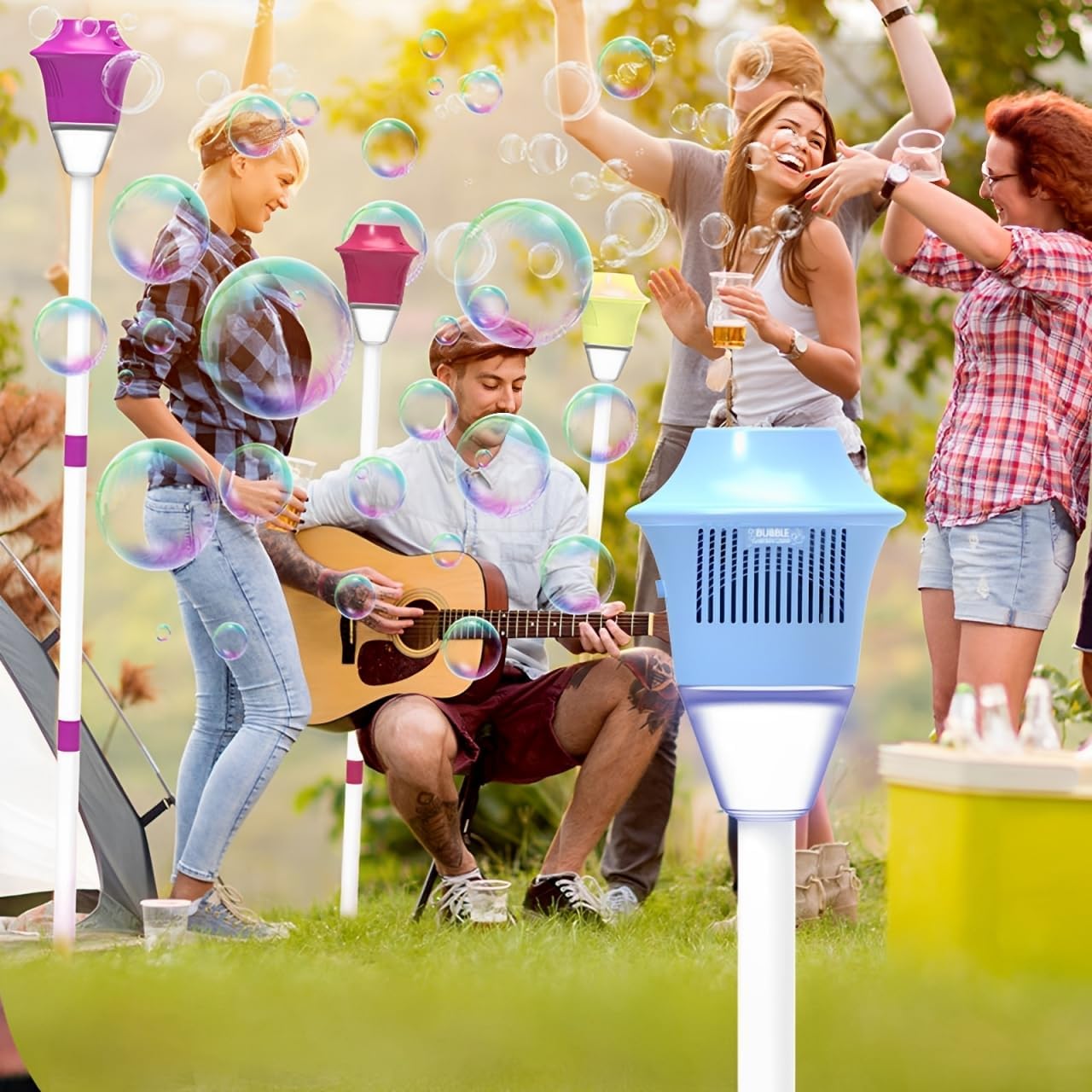 Bubble Torch Garden Lamp™ – Bubbles, Light & Music 2-in-1