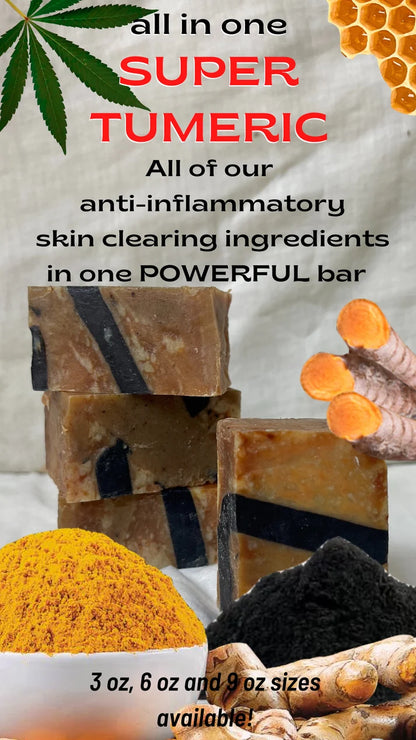 All in One Super Turmeric Soap – 4-in-1 Turmeric Blend Natural Bar