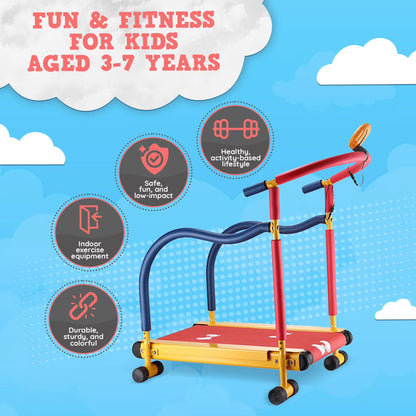 Redmon Kids Manual Treadmill with LCD Monitor