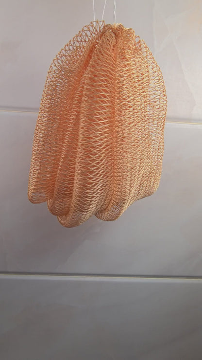 2 PCS Authentic African Exfoliating Net Bath Sponge – Deep Cleansing Body Scrubber