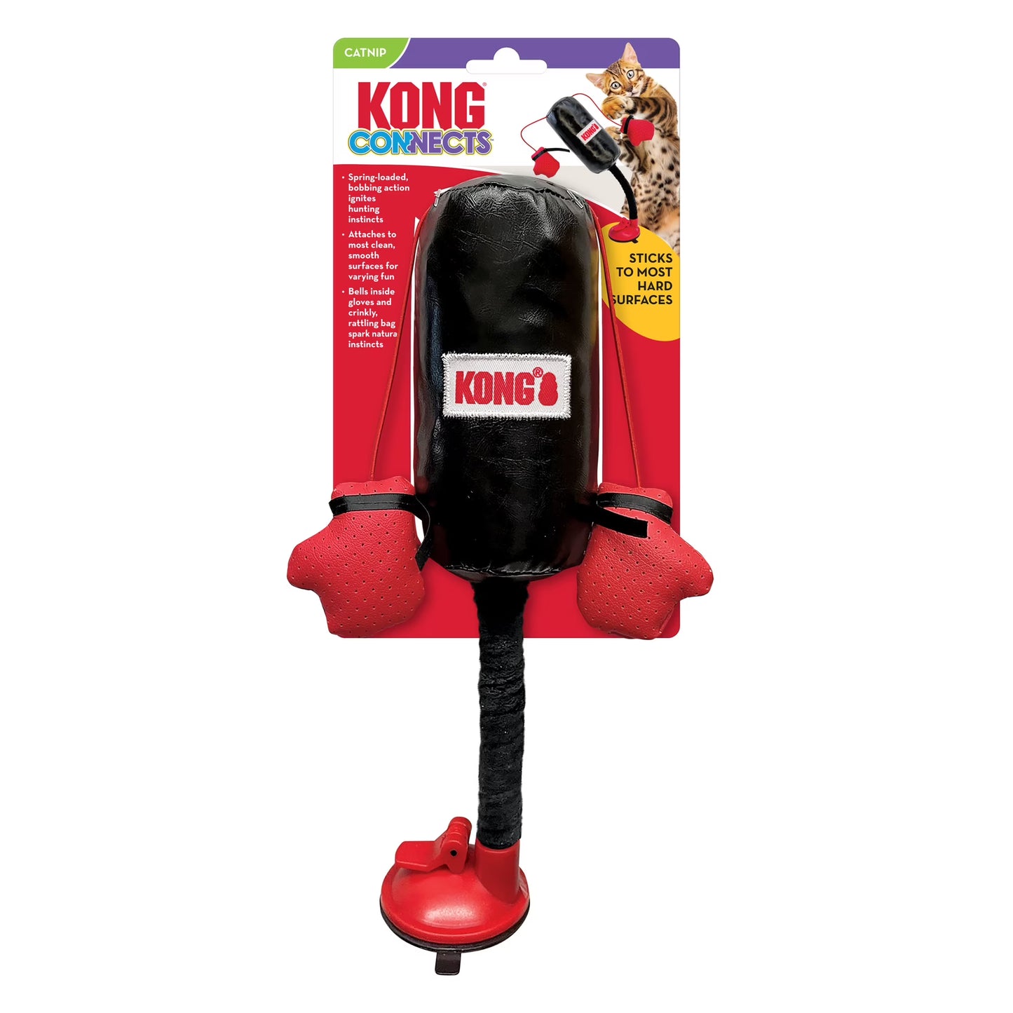 KONG® Connects™ Punching Bag Portable Cat Toy with Premium Catnip