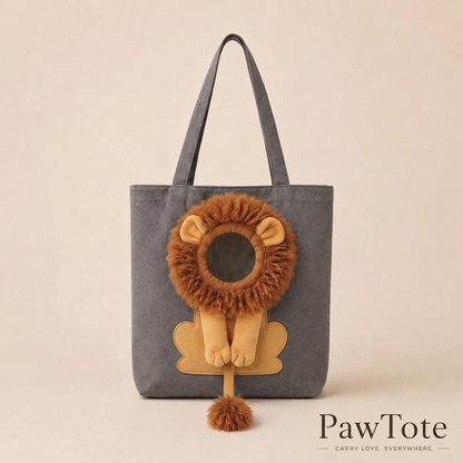 PawTote™ Lion Shoulder Bag – Cute Animal Tote Bag