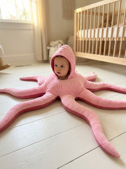 The Octopus Costume – Baby Plush Halloween Costume with Eight Soft Arms