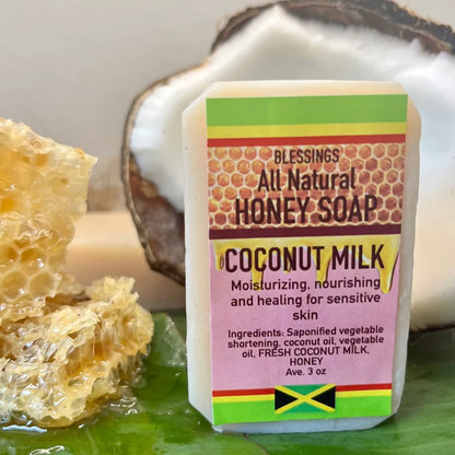 Honey Coconut Milk Soap – Moisturizing Natural Bar for Sensitive Skin
