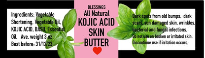 All Natural Kojic Acid Skin Butter – Fade Dark Spots & Even Skin Tone