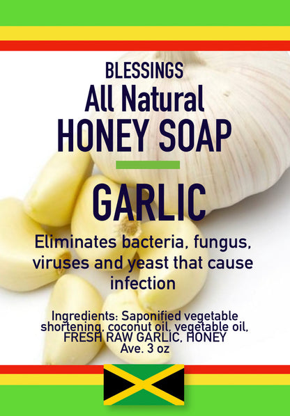 Honey Garlic Soap – Antibacterial & Antifungal Natural Bar