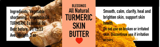 All Natural Turmeric Skin Butter – Soothe Inflamed Skin & Fade Dark Spots