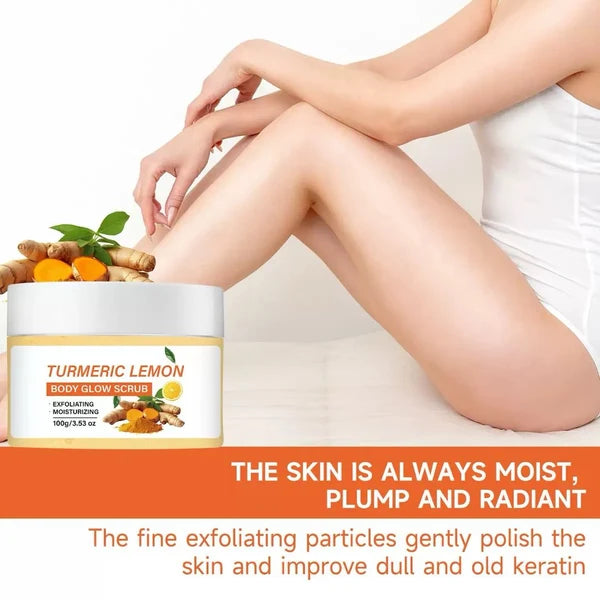 Turmeric Exfoliating Body Scrub 100g – Natural Extract Hydrating & Brightening