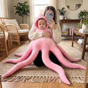 The Octopus Costume – Baby Plush Halloween Costume with Eight Soft Arms