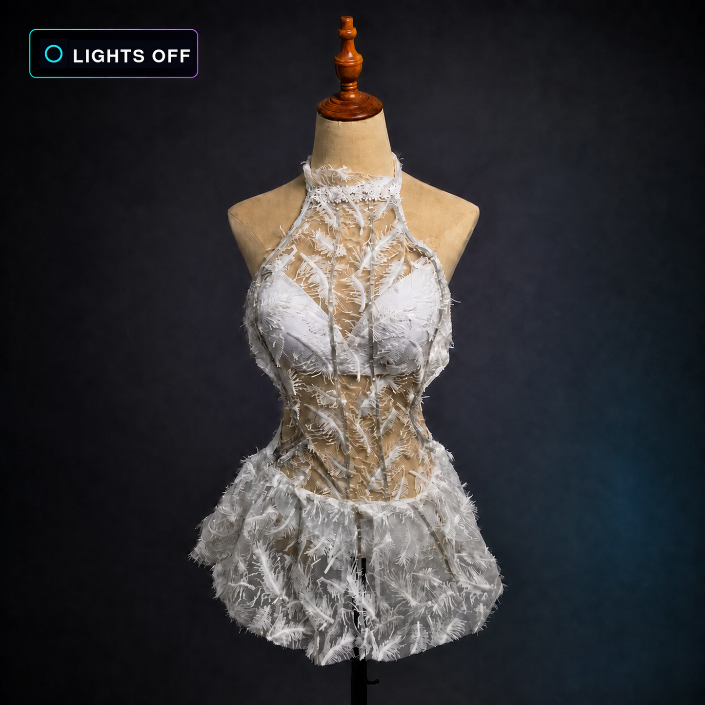 ACASE LED Lumina LED Feather Dress Set – Light-Up Party Dress