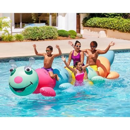 Giant Inflatable Animal Float – Caterpillar / Snake | Oversized Pool Float