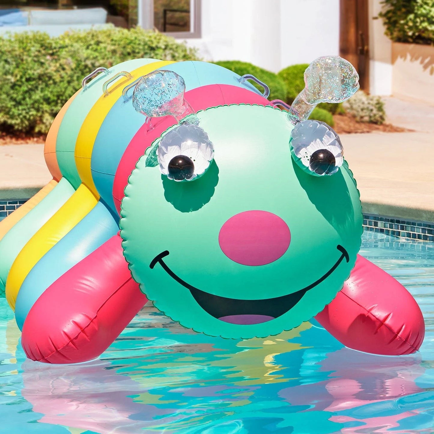 Giant Inflatable Animal Float – Caterpillar / Snake | Oversized Pool Float