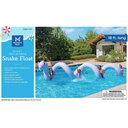 Giant Inflatable Animal Float – Caterpillar / Snake | Oversized Pool Float