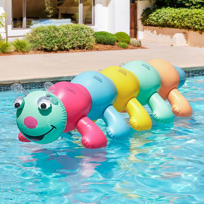Giant Inflatable Animal Float – Caterpillar / Snake | Oversized Pool Float